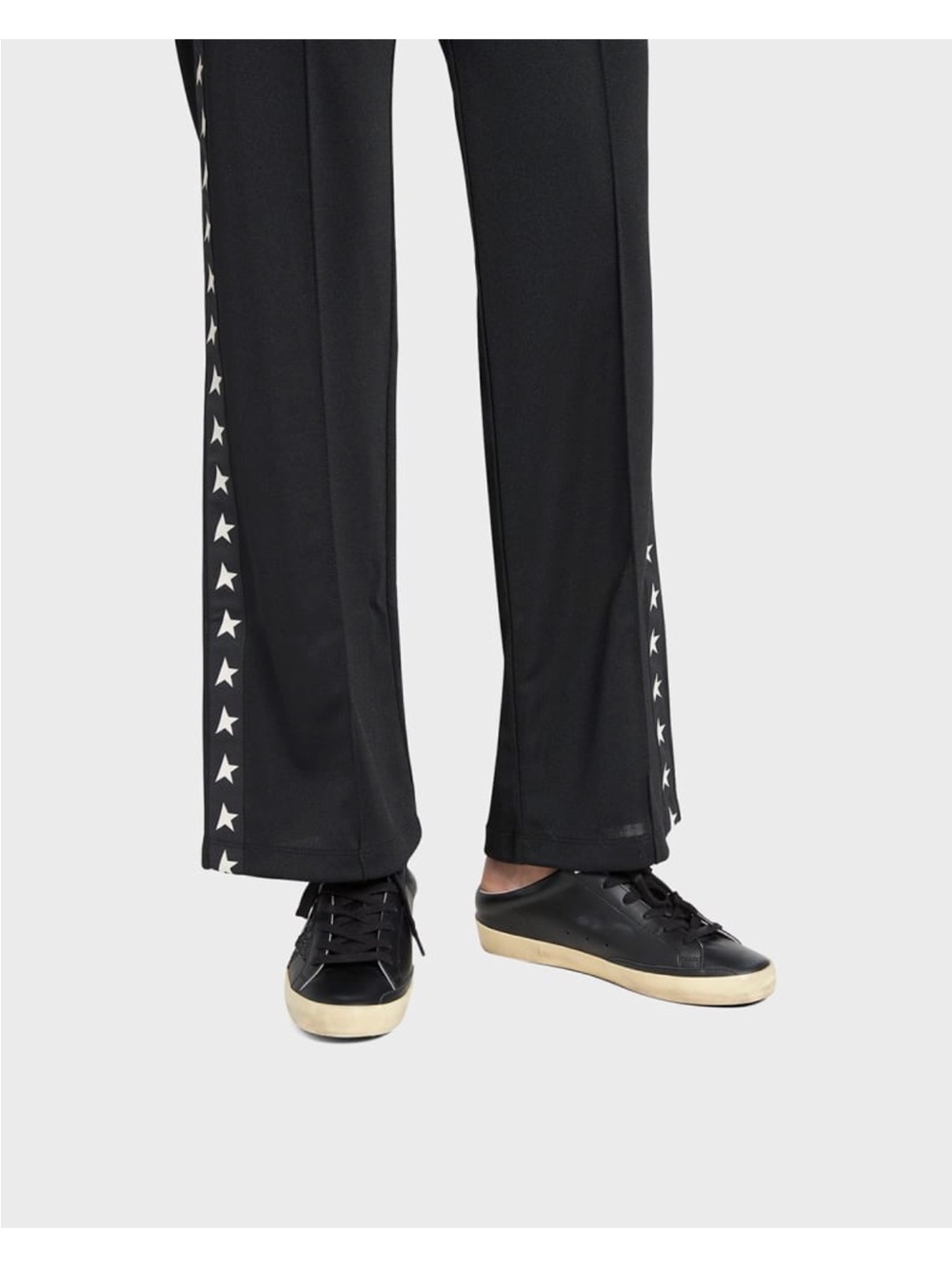 Golden Goose Black Leather Superstar Sabot Sneaker with Gold-Toned Sole l - Picture 2 of 8